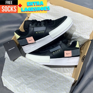 Giày a.f.1 type black pink tint n354