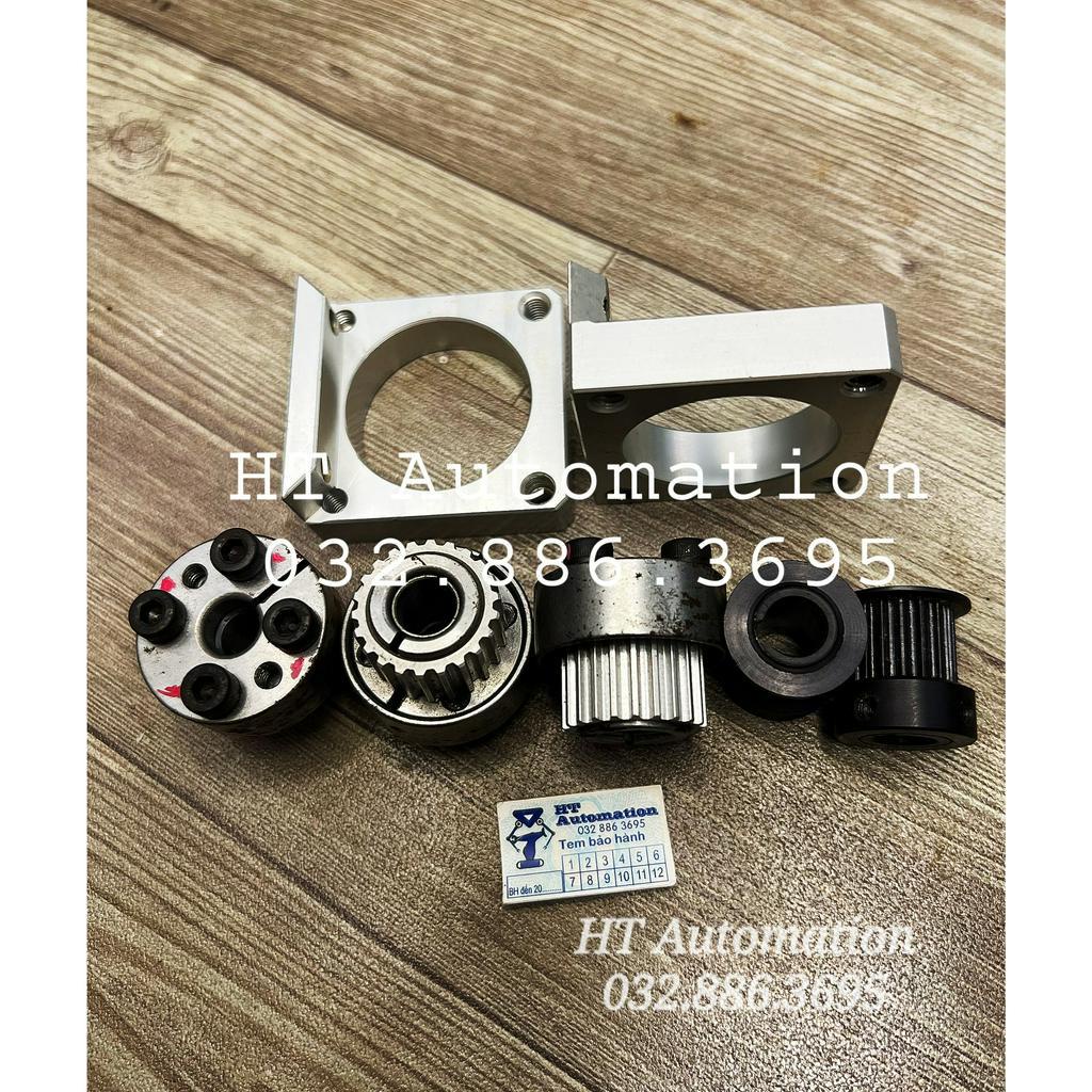 Buly, Puly, Pulley Trục 8mm 22 răng, 16 răng và đồ gá mặt bíc servo 100W