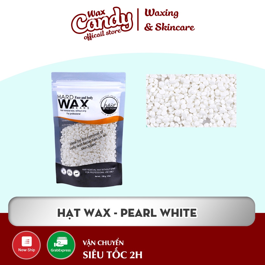 Sáp wax lông nóng Hard Wax Bean 100Gram FACE & BODY WAXING CANDY WAX - TẶNG KÈM QUE GỖ