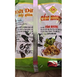 mứt dừa khô sấy giòn