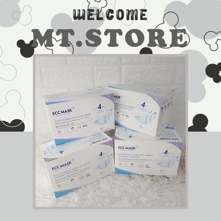 Khẩu trang y tế 4 lớp kháng khuẩn ECC MASK chính hãng - Hộp 50 cái (hàng có sẵn), ảnh thực tế