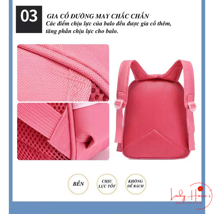 Balo Hoạt Hình Siêu Nhân Công Chúa Dễ Thương Cho Bé Mẫu Giáo &amp; Lớp 1 Thiết Kế Chống Xước Chống Nước Hàng Cao Cấp Đủ Màu