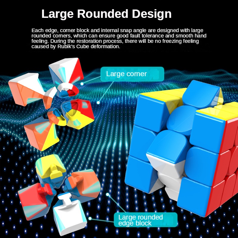 Bộ Đồ Chơi Khối Rubik 3D Siêu Mượt DIY Màu Sắc Chuyên Nghiệp
