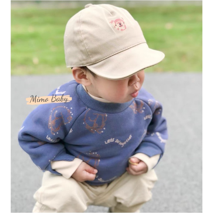 Mũ lưỡi trai mềm in hình mặt cún đáng yêu cho bé MH125 Mimo Baby