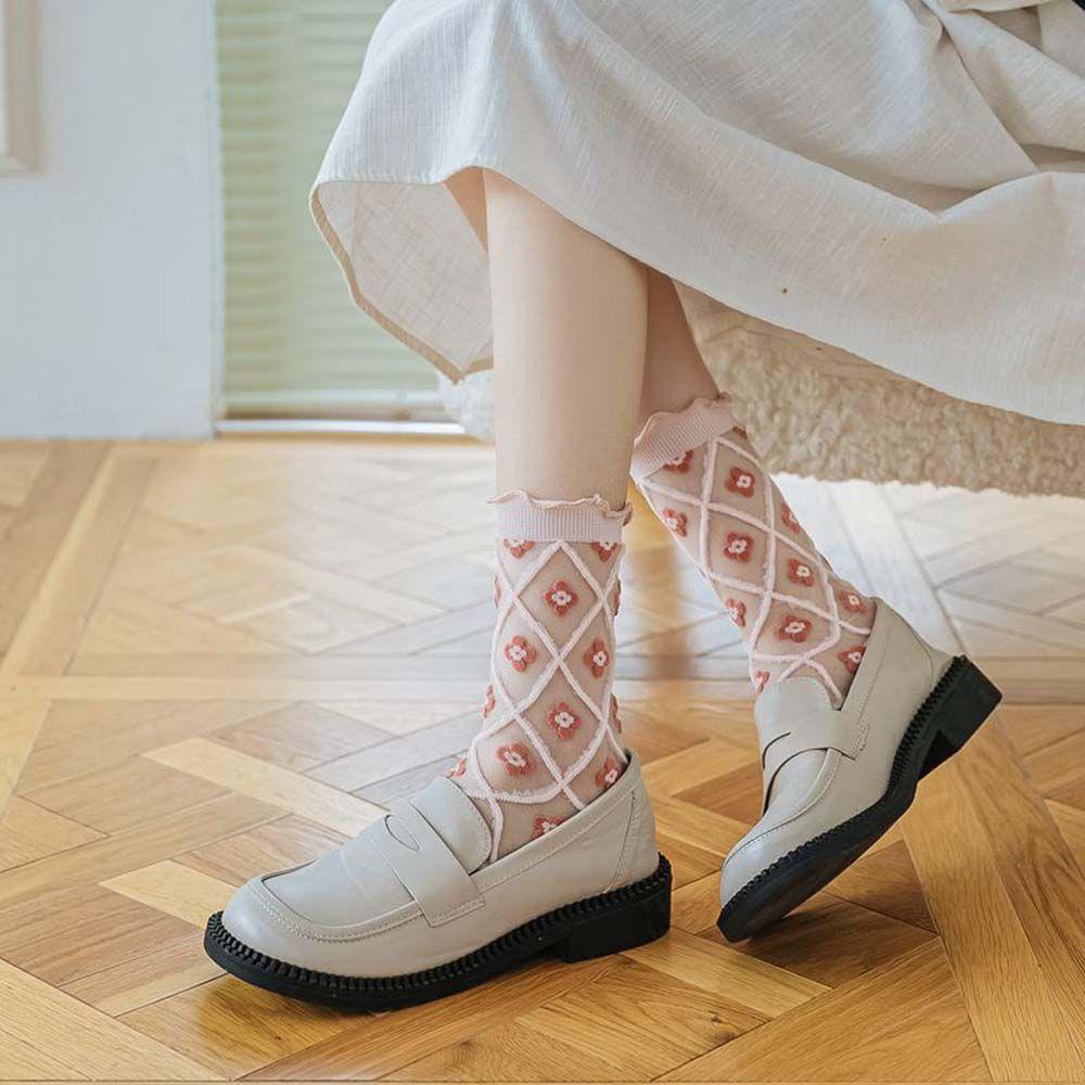 FORBETTER Kính Tất Lụa Siêu Mỏng Thời Trang Mùa Xuân Hè Ngọt Ngào