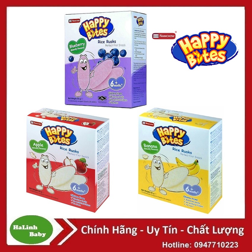 Bánh gạo ăn dặm Happy Bites