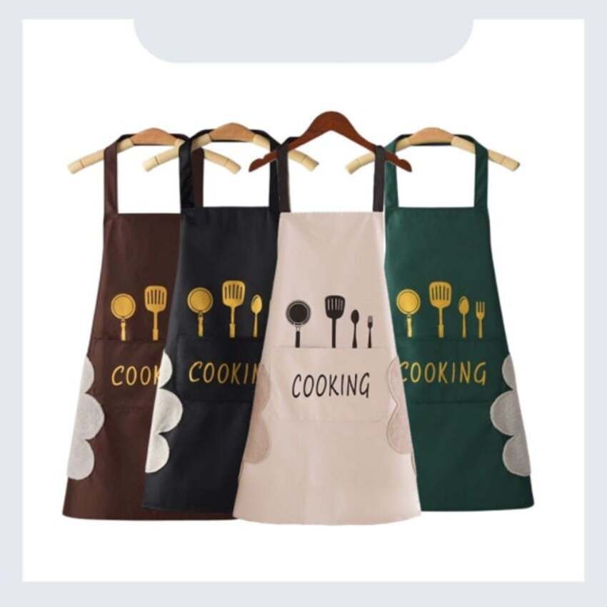 Tạp dề chống thấm nước Cooking, nấu ăn nhà bếp, có túi đựng và lau tay tiện lợi