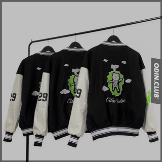 Áo khoác bomber varsity odin studio bear, áo khoác bomber nam nữ cao cấp odin clothing