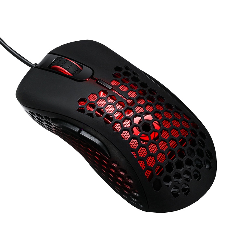 Chuột Quang Chơi Game 6400 DPI RGB Kiểu Tổ Ong Nhiều Màu Sắc