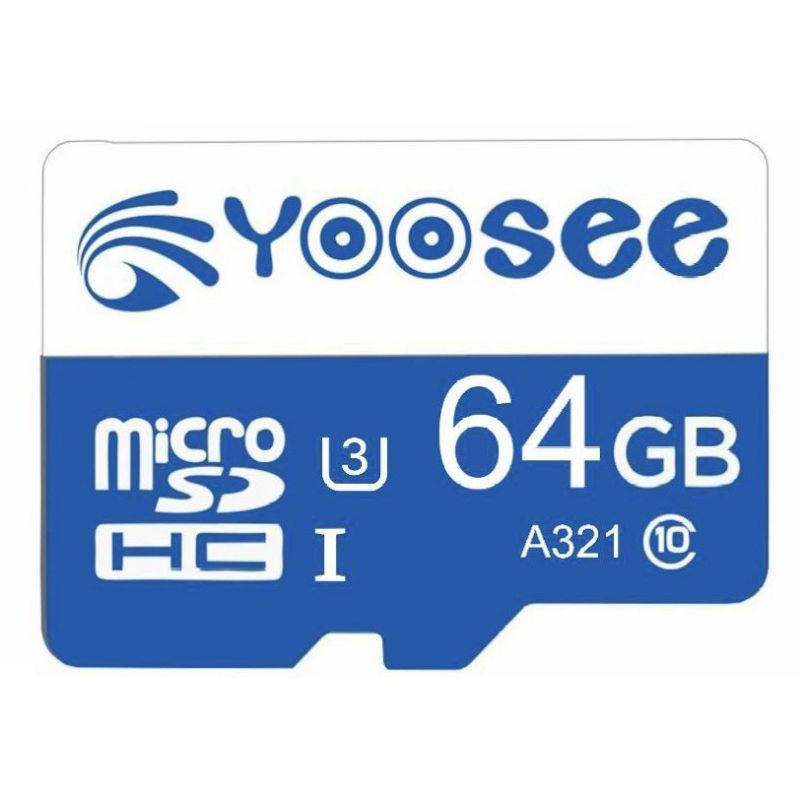 Thẻ nhớ MicroSDHC YOOSEE 64GB Class 10 - tương thích với mọi thiết bị như Camera, Điện thoại, Loa thẻ nhớ