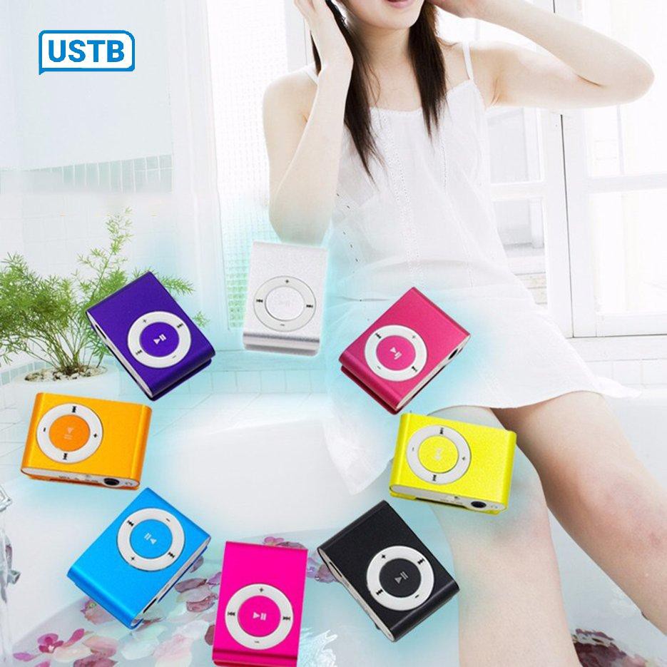 Máy nghe nhạc MP3 cao cấp có kẹp kim loại hỗ trợ thẻ nhớ Micro SD TF  / usb 2.0