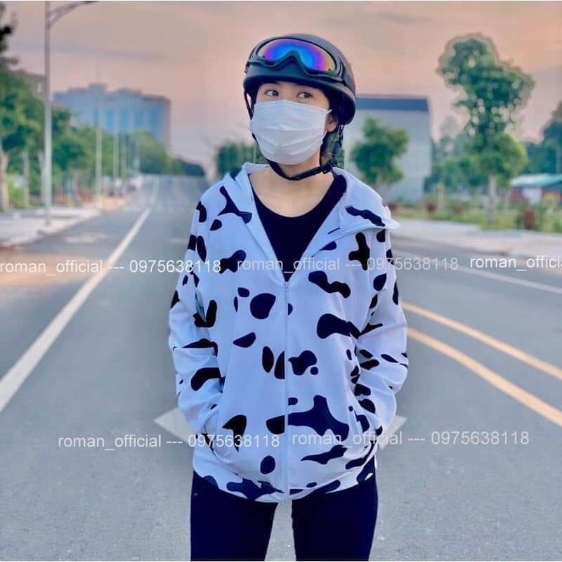 Áo Chống Nắng Bò Sữa Nam Nữ Hot trend