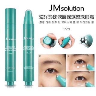 Thanh lăn mắt JM Solution Marine Luminous Pearl Deep Moisture Roll-On Eye Cream tách set unbox