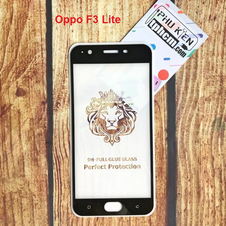 Dán cường lực Full màn hình Full keo Oppo F3 Lite A57