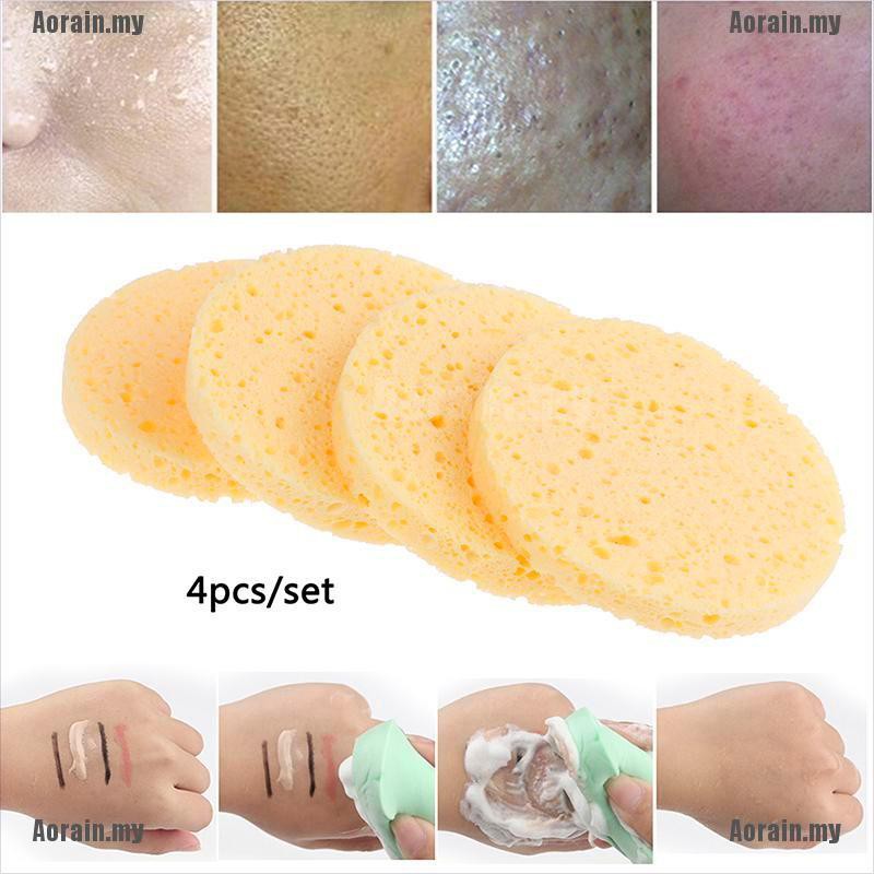 (hàng Mới Về) Set 4 Mút Tẩy Trang Mềm Mại Tiện Dụng