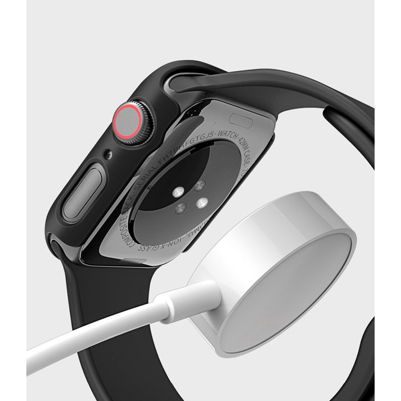 Ốp Case Thinfit &amp; Kính Cường Lực cho Apple Watch Series 7.