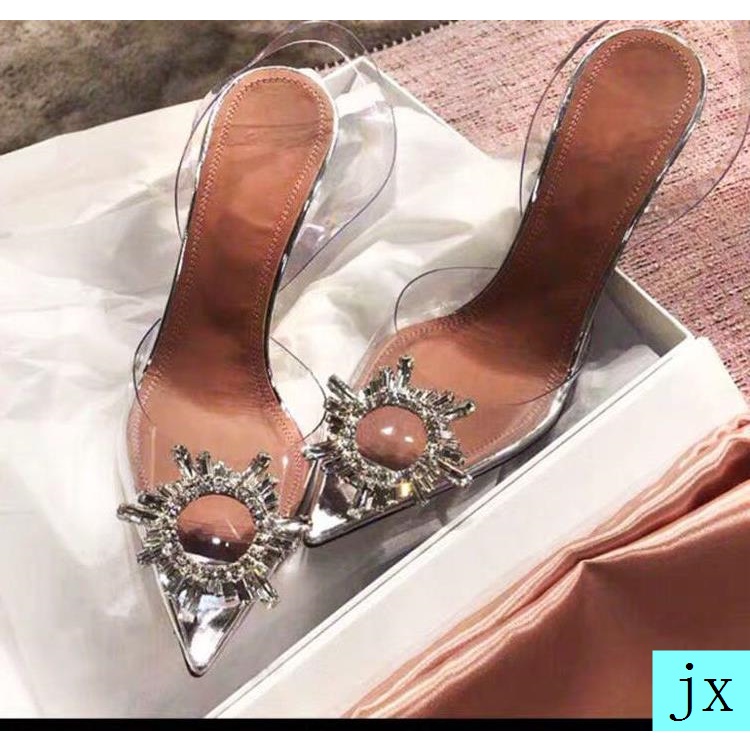 Giày sandal cao gót có cỡ lớn thời trang sành điệu dành cho nữ 4142