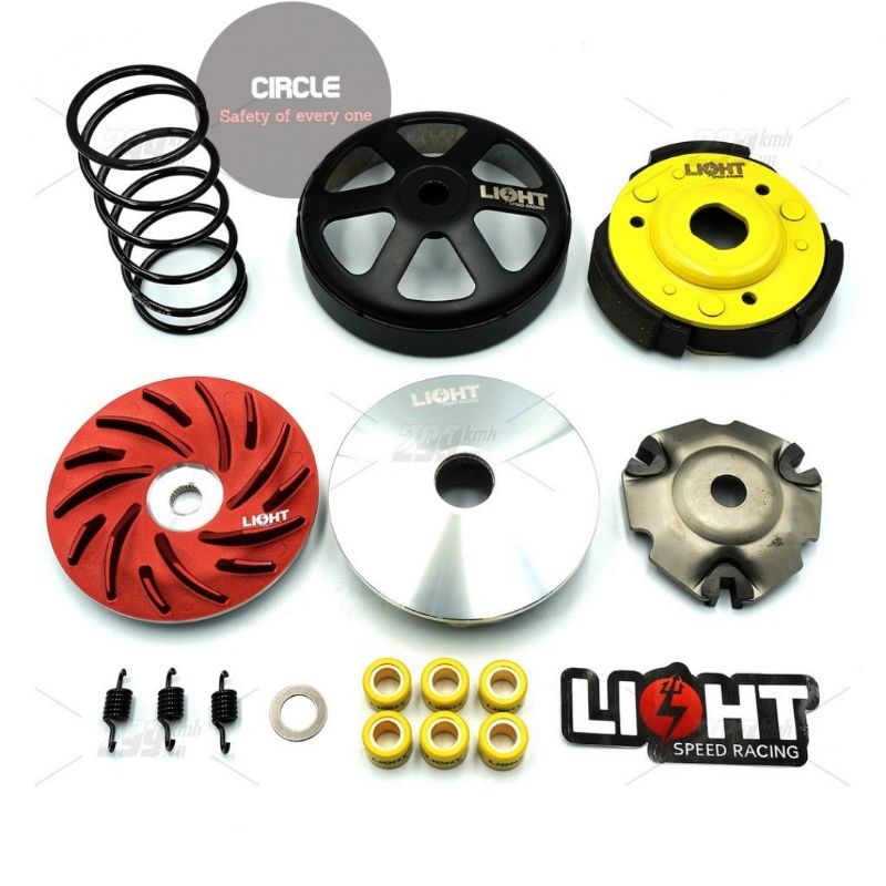 Bộ nồi Light Speed Racing V3 cho xe Honda Vario, Click Thái, Air Blade 125-150, PCX...