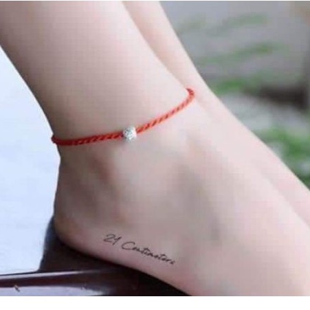 Vòng chỉ đỏ DaLiA Jewelry lắc tay chỉ đỏ bi bạc lắc chân chỉ đỏ