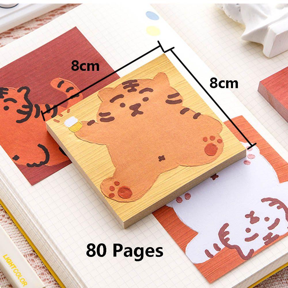 Giấy Ghi Chú Hình Chú Hổ Dùng Trang Trí Sổ Tay Tiện Dụng