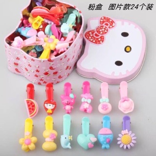 Hộp buộc tóc kitty cho bé
