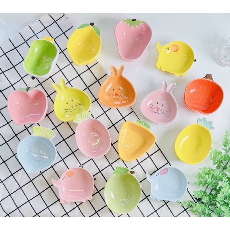 [Mẹ Lạc] Tổng hợp các loại bát đĩa sứ cho bé từ 6 tháng tuổi ăn dặm kiểu Nhật, kết hợp và truyền thống