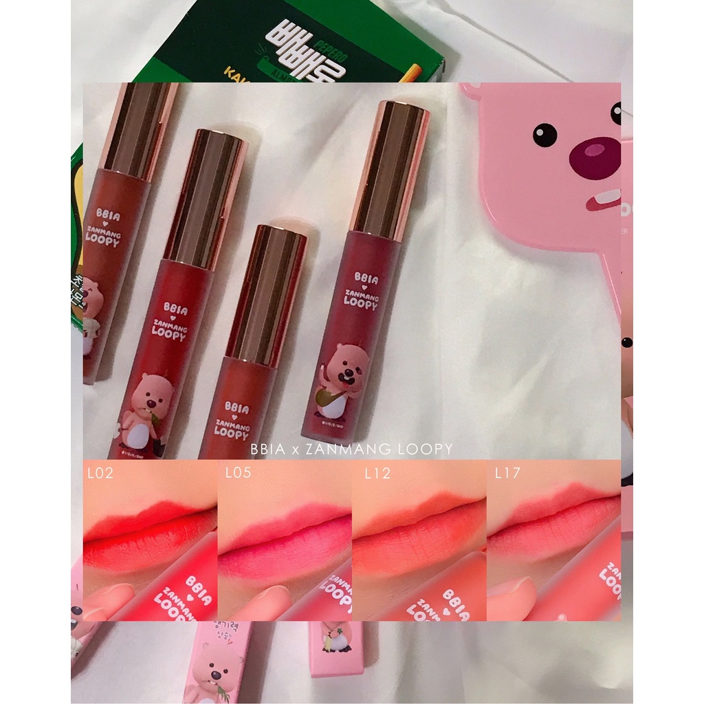 SON KEM BBIA LAST VELET LIP TINT ver 8 màu 38- Nâu chocolate