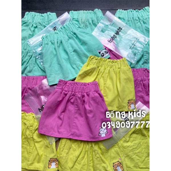 Chân Váy Kaki Bé Gái In Hình Cute GÊ