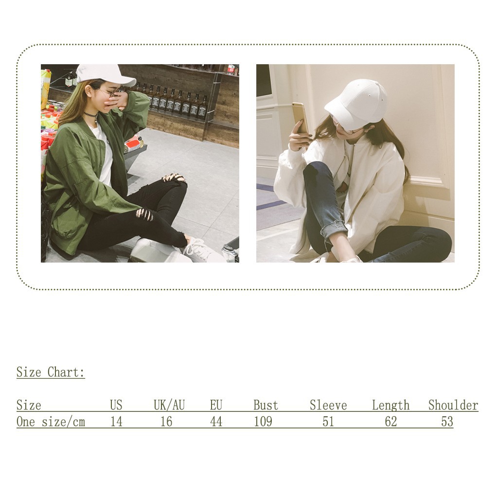 Áo khoác kiểu bóng chày phối dây khóa kéo thời trang cho nữ | BigBuy360 - bigbuy360.vn