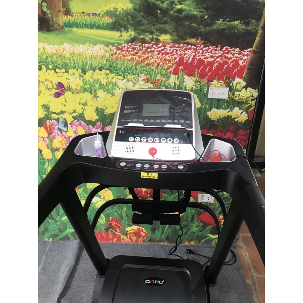 Máy chạy bộ đa năng CIAPO A4, Công suất 3.5HP kèm đai massage, Vận tốc tối đa 15km/h - Kèm video và ảnh thật