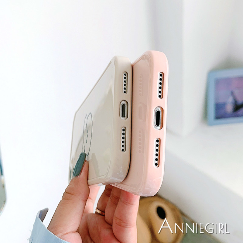 Ốp điện thoại silicon họa tiết mèo/thỏ đáng yêu chống sốc dành cho IPhone 11 Pro Max X Xs Max XR 8 7 Plus | BigBuy360 - bigbuy360.vn