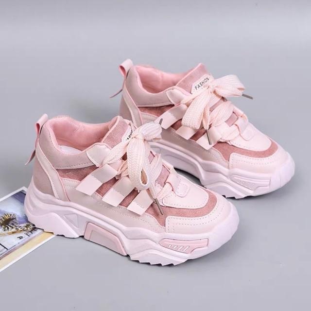 Giày Thể Thao Nữ Cute - Sneaker Nữ - Thời Trang Đường Phố - Glow Pink - Có Box | BigBuy360 - bigbuy360.vn