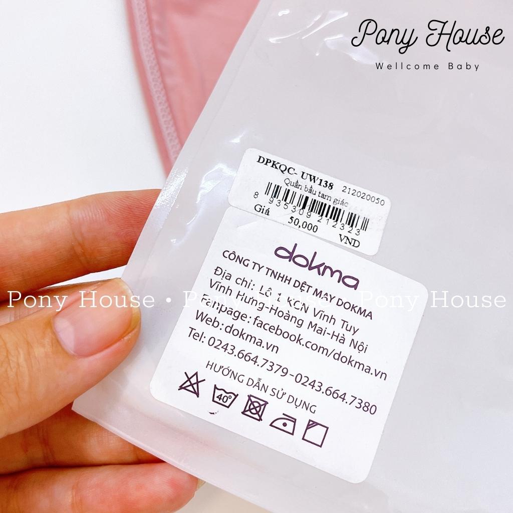 Quần Lót bầu Cạp Chéo Dokma Chất Cotton Kháng Khuẩn Quần Chip Cho Mẹ Bầu, Sau Sinh
