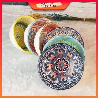 Bát ăn cơm, bát sứ họa tiết cách điệu phong cách bohemia - bát decor phụ kiện bàn ăn