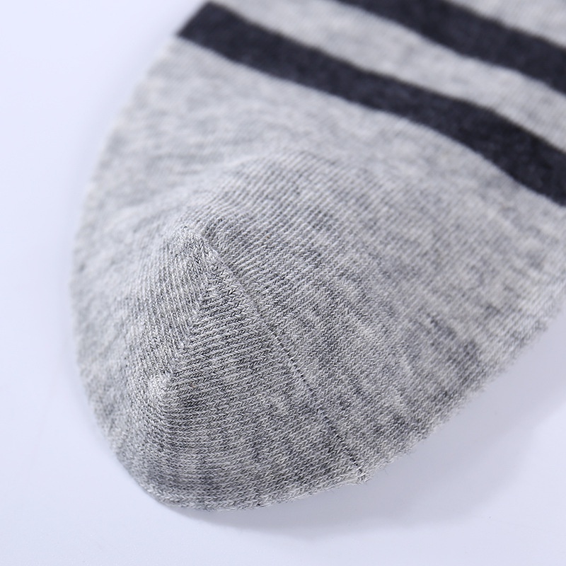 Vớ Cotton Cổ Thuyền Tàng Hình Họa Tiết Kẻ Sọc Phong Cách Nhật Bản Thời Trang Mùa Đông Cho Nam Ttg119