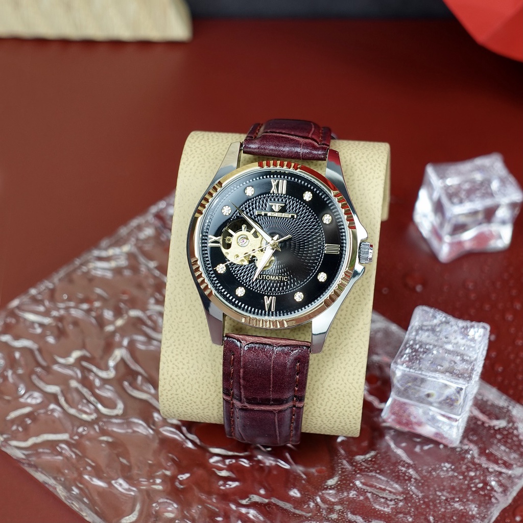 Đồng hồ cơ nam FNGEEN, đồng hồ nam dây da, BH 24 tháng, hàng loại 1 mã A4 | BigBuy360 - bigbuy360.vn