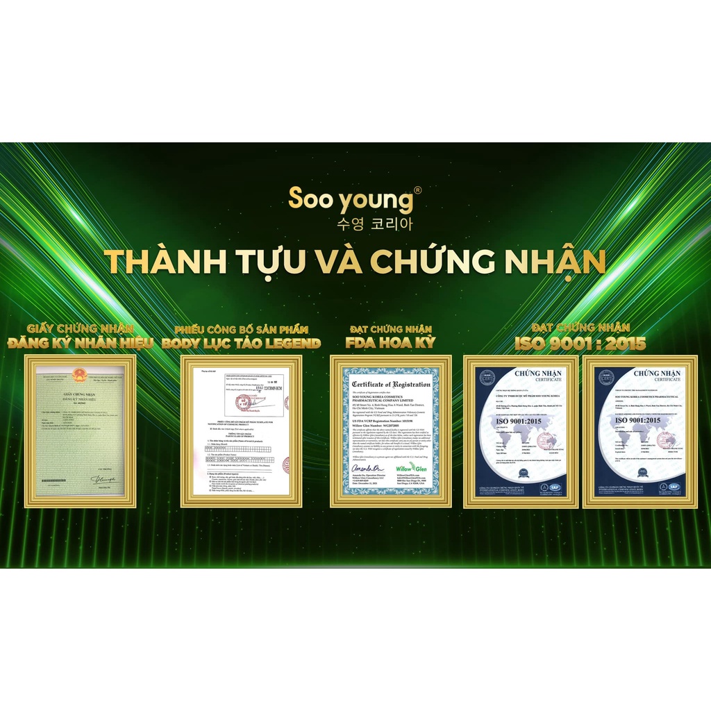 Kem Dưỡng Da Body Lục Tảo Soo Young Legend 250Gram - Chính Hãng 100%