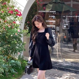 Đầm len tiểu thư