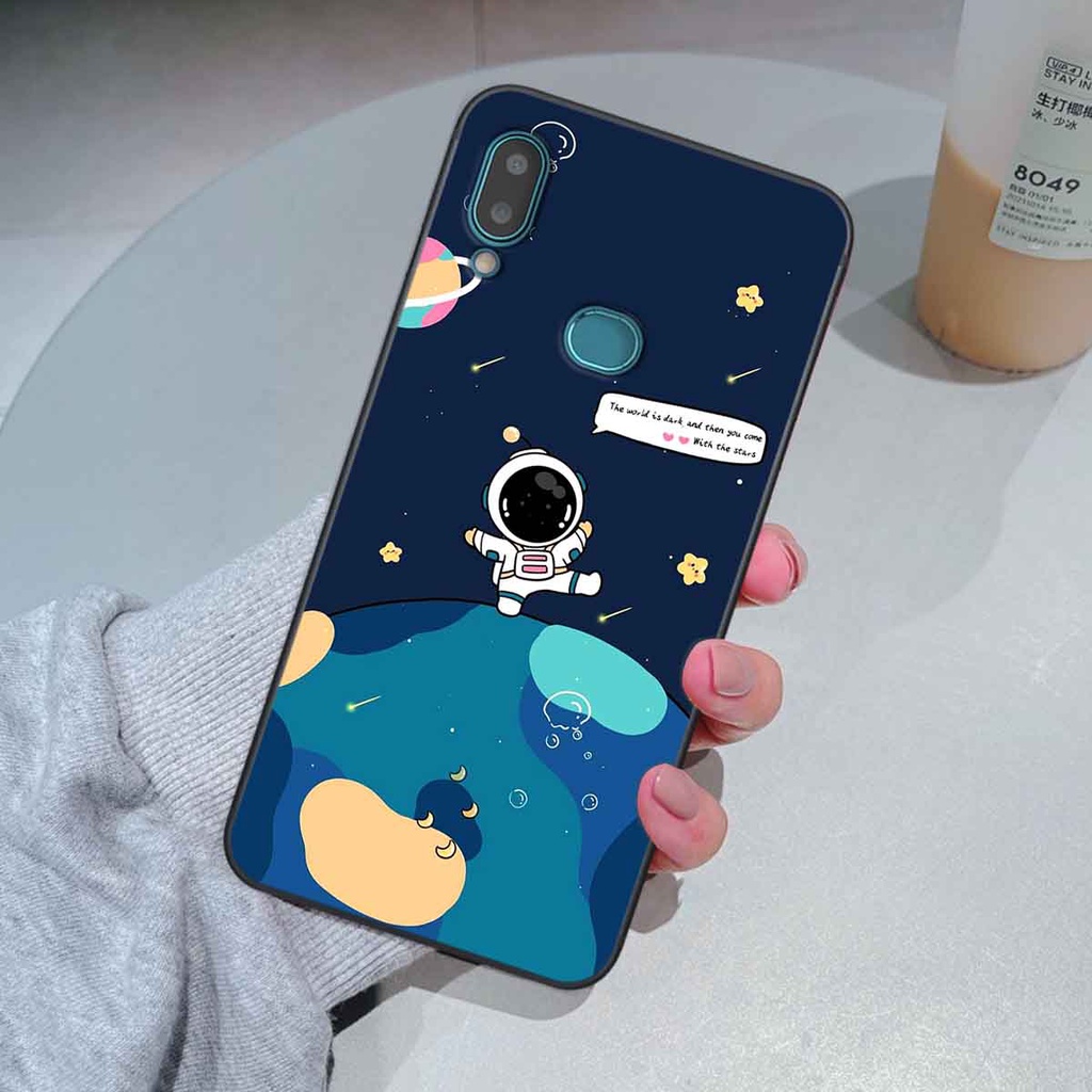 Ốp Samsung A10s in hình vũ trụ, phi hành gia bầu trời cute dễ thương