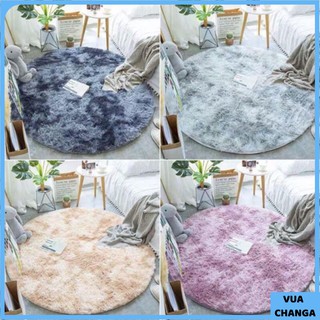 Thảm lông chụp ảnh, thảm lông trải sàn lông tròn kích Thước 1m x 1m - VuaChanGa