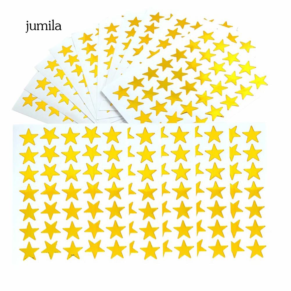 350 tờ miếng dán hình ngôi sao năm cánh đáng yêu