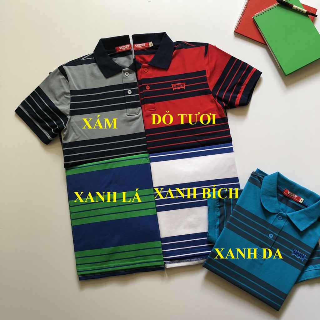 ÁO THUN NAM CAO CẤP CỔ BẺ SỌC | BigBuy360 - bigbuy360.vn