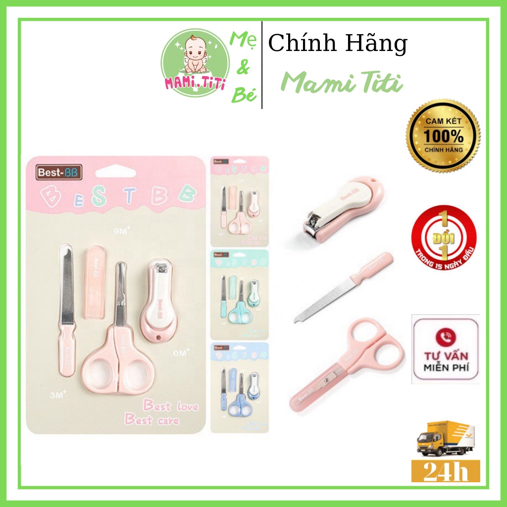 Bộ cắt móng tay, BỘ CẮT MÓNG TAY ĐA NĂNG 3 CHI TIẾT CHO BÉ BEST BB