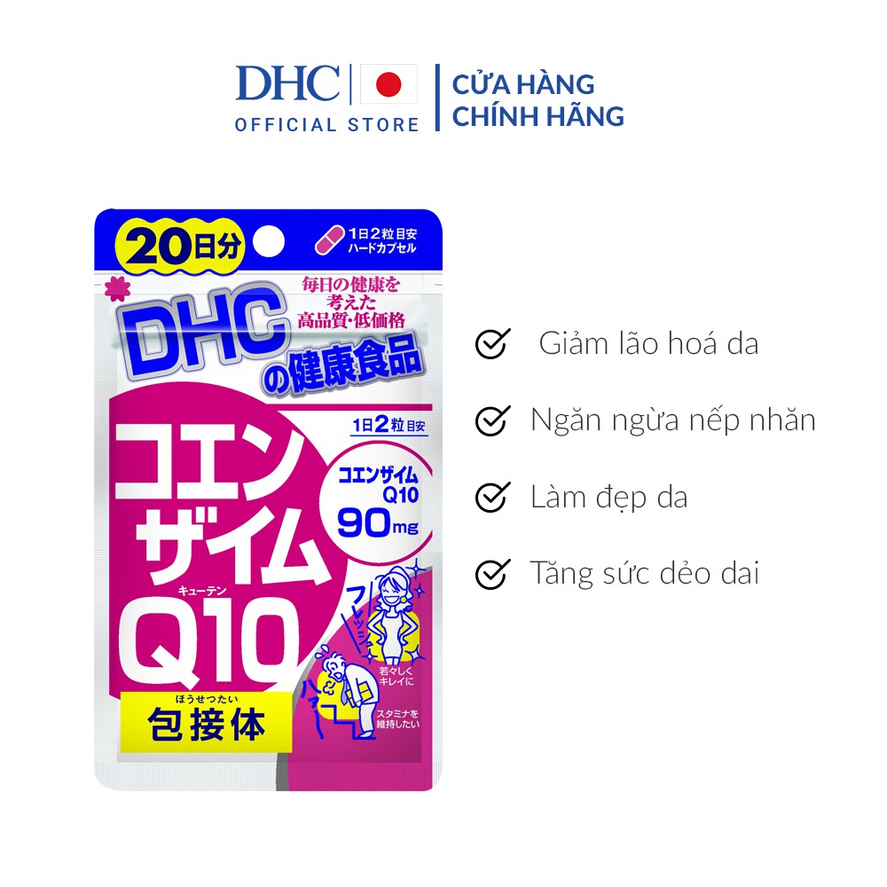 Viên uống Chống lão hóa trẻ da DHC COENZYME Q10 40v/gói và 120v/gói | BigBuy360 - bigbuy360.vn