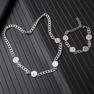 Dây chuyền vòng cổ dây xích mặt cười UNISEX