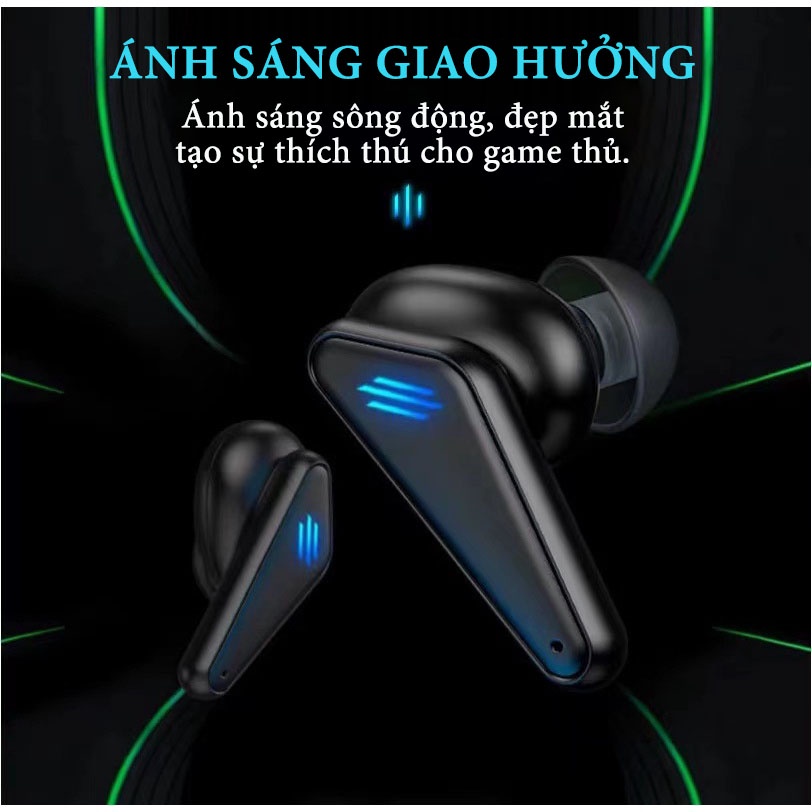 Tai Nghe Gaming K33, Tai Nghe Bluetooth Không Dây 5.0 Có Mic Với Độ Trễ Thấp Pavu Tech