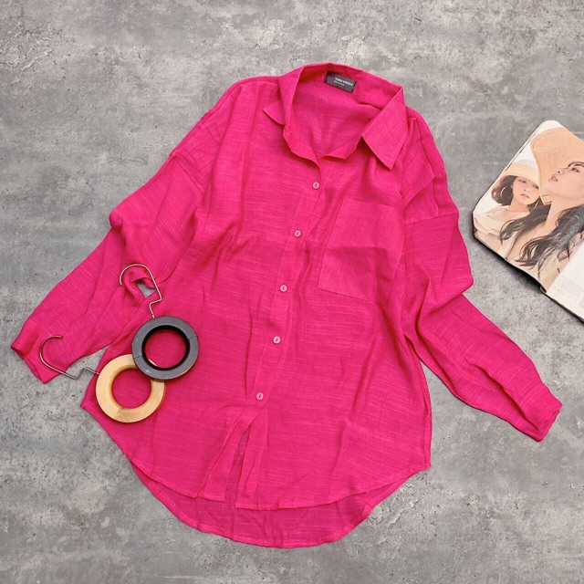 [Hàng Cao Cấp] Áo sơ mi nữ chất đũi form rộng full màu qc mặc đi học đi chơi đều được | BigBuy360 - bigbuy360.vn