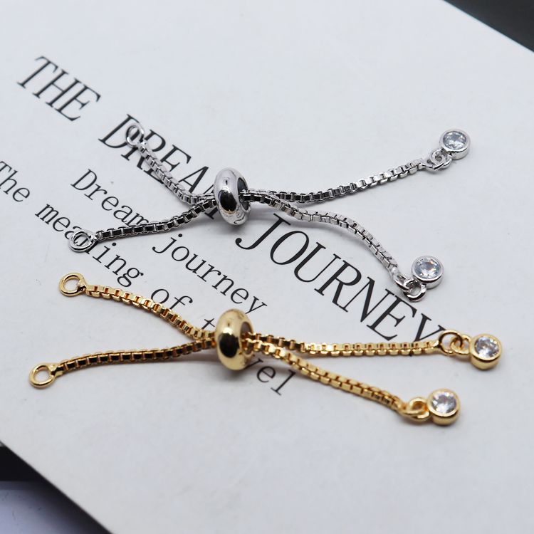 Phụ kiện dây xích mở rộng bằng đồng mạ vàng 18k