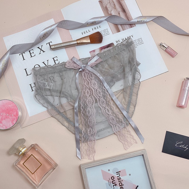 QUẦN LÓT REN ĐÍNH NƠ DỄ THƯƠNG QR026 | BigBuy360 - bigbuy360.vn