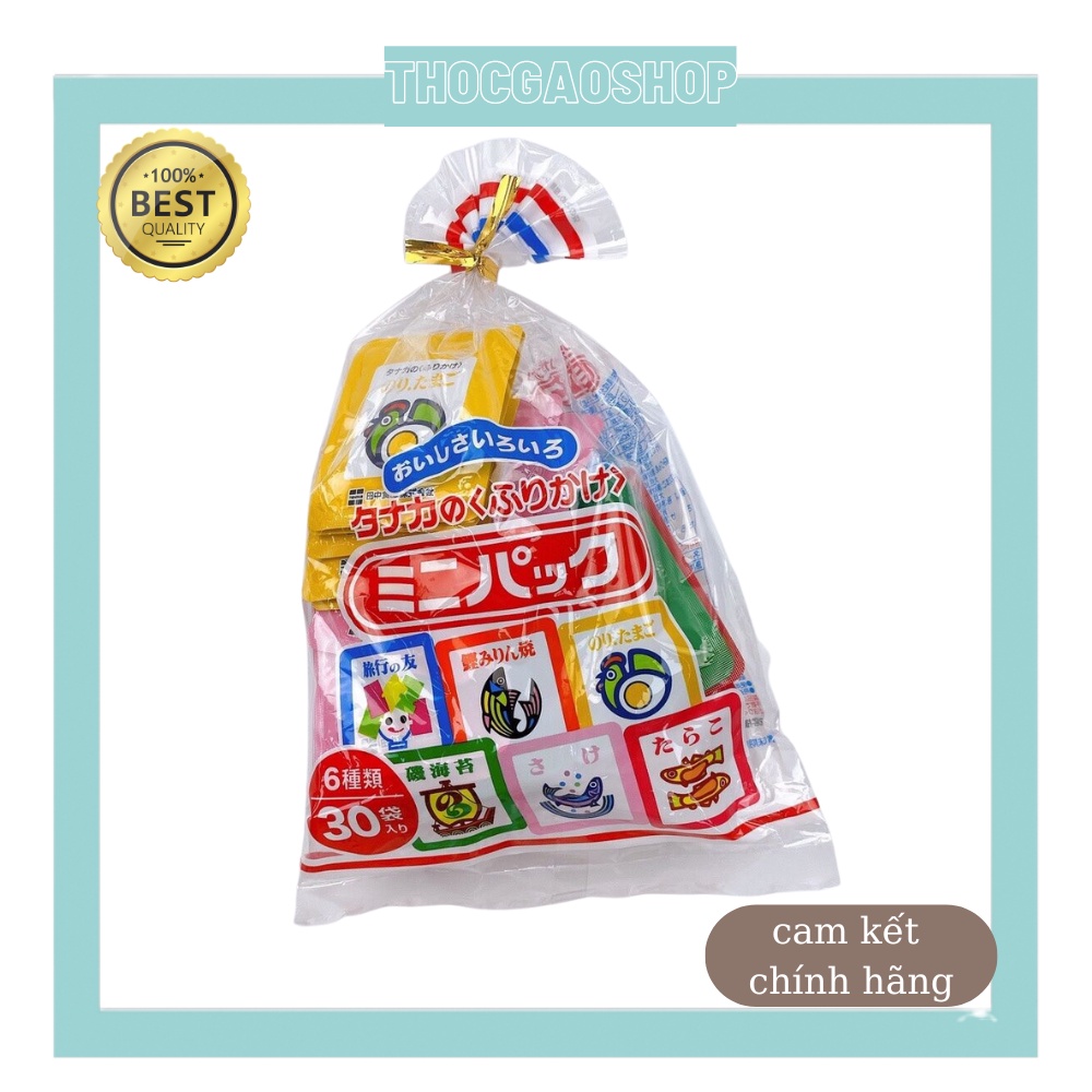 Gia vị rắc cơm Tanaka Furikake 30 gói nhỏ thơm ngon bổ sung dinh dưỡng